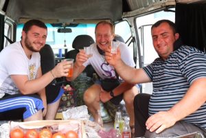 vodka in a van