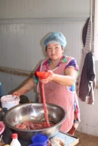 Making black pudding