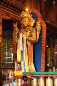 One of the guardians in the Gandan temple