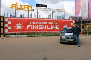 Entrance gate to finish line