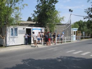 Queue at ticket office